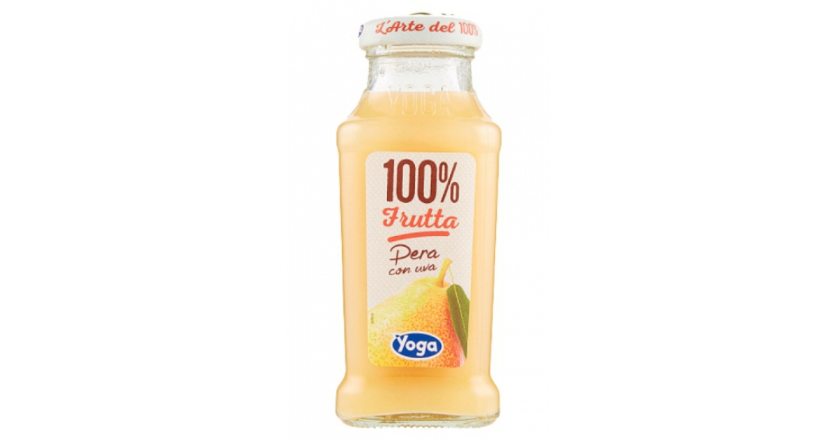 Succhi Yoga Frutta 100% Pera 0.2l - confezione 12 pz - Conserve italia -  Bevande succhi online