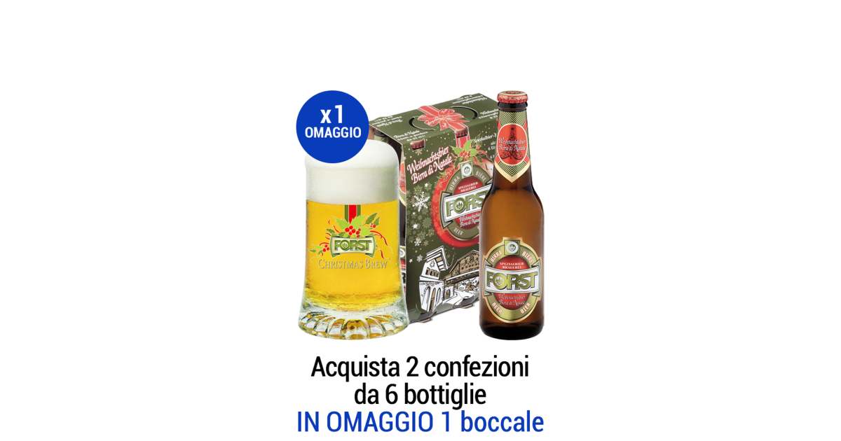 Confezione Natalizia Cassetta con stappino con 6 Birre 33cl -  MicroBirrificio Artigianale