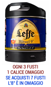 Birra Leffe Rituel 9° Perfect Draft Fusto 6 l