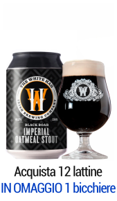 Birra The White Hag Black Boar Imperial Oatmeal Stout 0,33 l Lattina