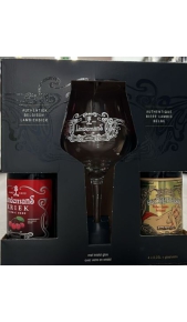 Confezione birra Lindemans 4 bottiglie e 1 bicchiere Lindemans