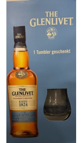 Confezione Regalo Glenlivet Founder's Reserve 0,70 l + bicchiere Glenlivet